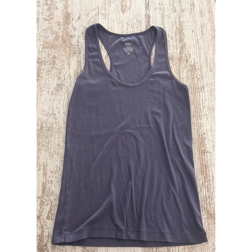 Mossimo Supply Co Womens XL Gray Purple Racerback Tank Top Vintage Y2K Cami